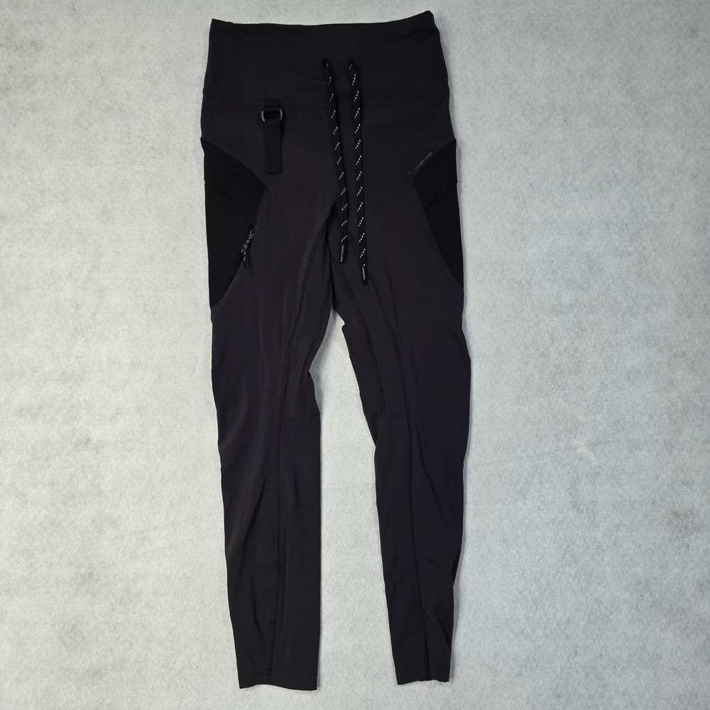 Lululemon Lab High Rise Utility Cargo Tight Black Size 6 Drawstring Legging